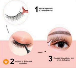 Pestañas Magnéticas reutilizables (Pack 3 pares)