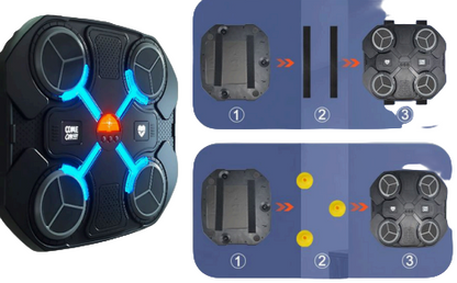 Maquina boxeo con musica (4pads)