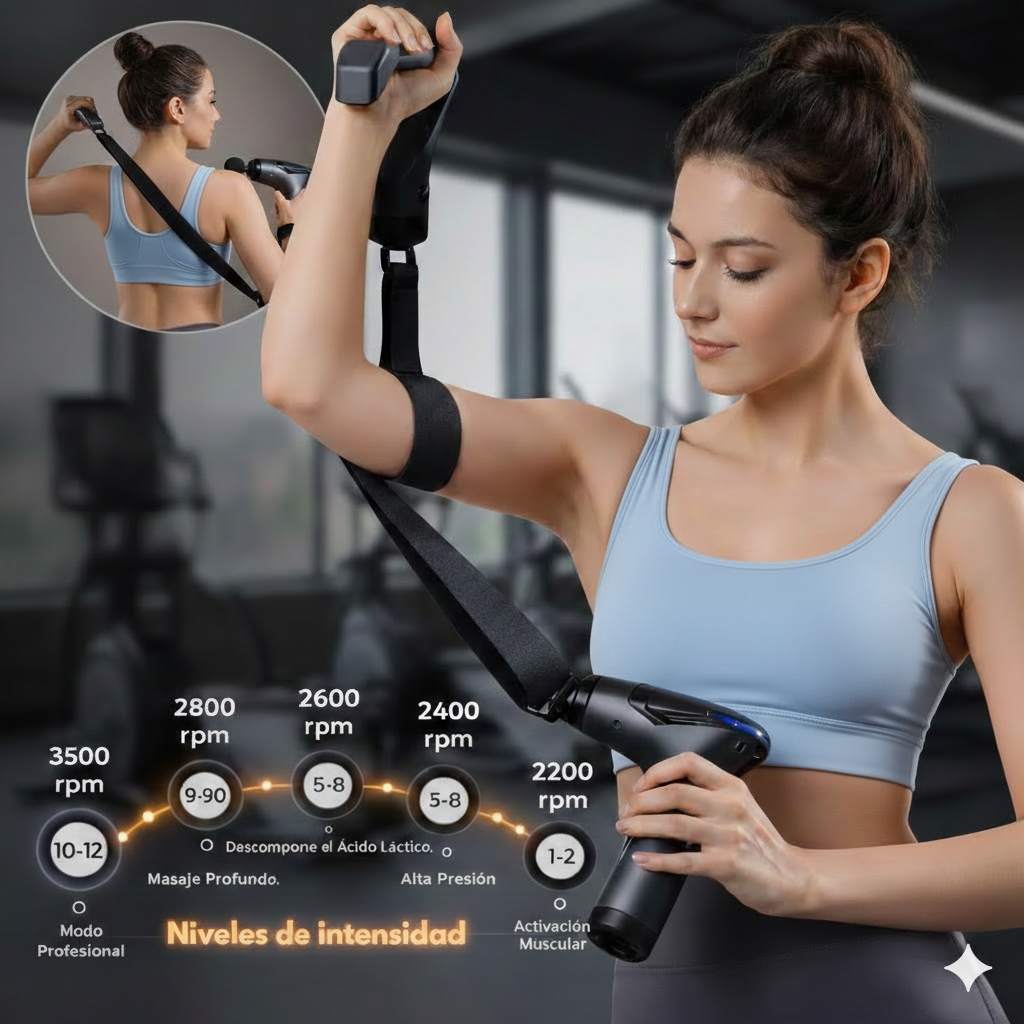 Pistola Masajeadora Multifunción