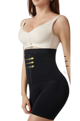 Faja Colombiana short Talla S/M Color negro